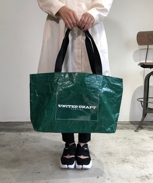UNITED CRAFT(ユナイテッドクラフト)の「EM:UNITED CRAFT シート ビッグトート(トートバッグ・レディース・ブラック/ネイビー/オレンジ/グリーン・FREE)」の3枚目の写真