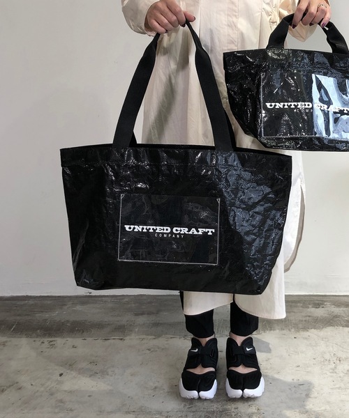 UNITED CRAFT(ユナイテッドクラフト)の「EM:UNITED CRAFT シート ビッグトート(トートバッグ・レディース・ブラック/ネイビー/オレンジ/グリーン・FREE)」の2枚目の写真