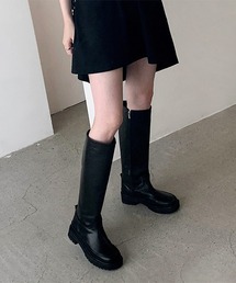 chuclla | Wide straight long boots chs21a024(ブーツ)