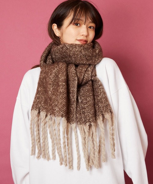 LOUWE モヘアマフラー LOEWE ロエベ ウール モヘア マフラー スカーフ (LOEWE/マフラー