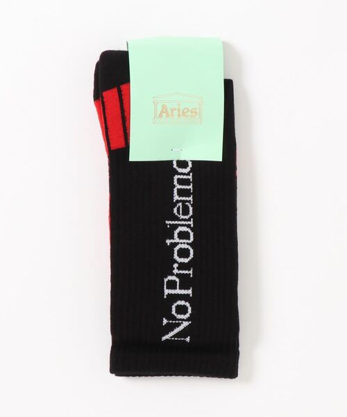 ARIES（アリーズ）の「【ARIES】 No Problemo Sock 21FW（ソックス/靴下・レディース・ホワイト/ブラック/イエロー/グリーン・S/L）」の3枚目の写真
