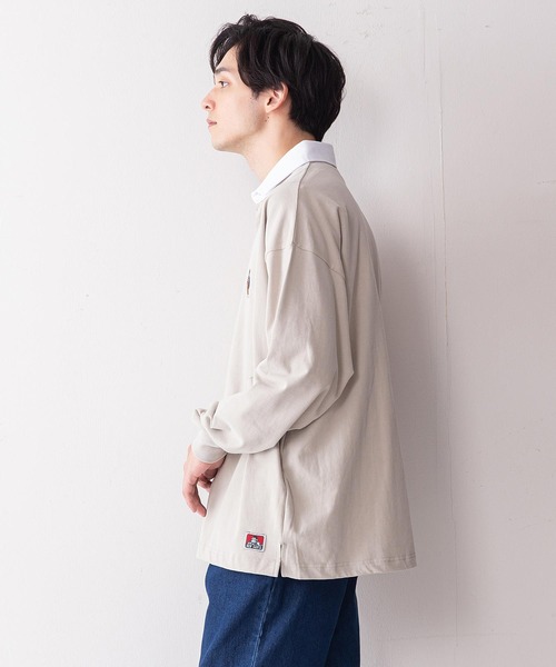 BEN DAVIS(ベンデイビス)の「【BEN DAVIS/ベンデイビス】ミニゴリラエンブレムラグビーシャツ/ラガーシャツ(ポロシャツ・メンズ・ブラック/パープル/ベージュ/ネイビー・MEDIUM/LARGE)」の14枚目の写真