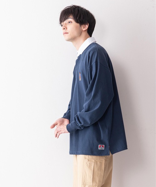 BEN DAVIS(ベンデイビス)の「【BEN DAVIS/ベンデイビス】ミニゴリラエンブレムラグビーシャツ/ラガーシャツ(ポロシャツ・メンズ・ブラック/パープル/ベージュ/ネイビー・MEDIUM/LARGE)」の20枚目の写真