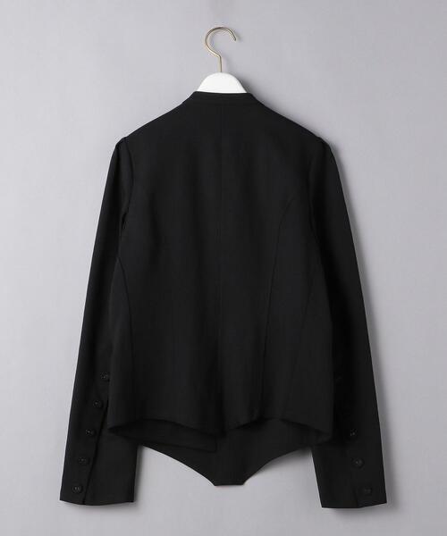 HYKE（ハイク）の「＜HYKE（ハイク）＞バンドカラー ジャケット ■■■★（その他アウター・レディース・ホワイト/ブラック・1/2）」の6枚目の写真