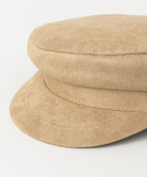 URBAN RESEARCH Sonny Label（アーバンリサーチサニーレーベル）の「スェードマリンキャップ∴（キャスケット・レディース・ブラック/キャメル・ONE）」の11枚目の写真