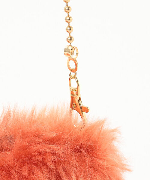 Ray BEAMS（レイビームス）の「Ray BEAMS / フェイク ラム ファー サコッシュ（その他小物・レディース・オレンジ/ブルー系その他4・ONE SIZE）」の7枚目の写真