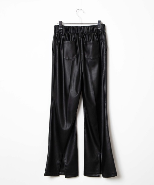 WEGO（ウィゴー）の「WEGO/フェイクレザースリットフレアパンツ（スラックス・レディース・ブラック・FREE）」の13枚目の写真