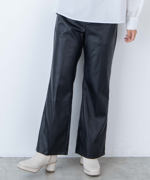 WEGO（ウィゴー）の「WEGO/フェイクレザースリットフレアパンツ（スラックス・レディース・ブラック・FREE）」の20枚目の写真