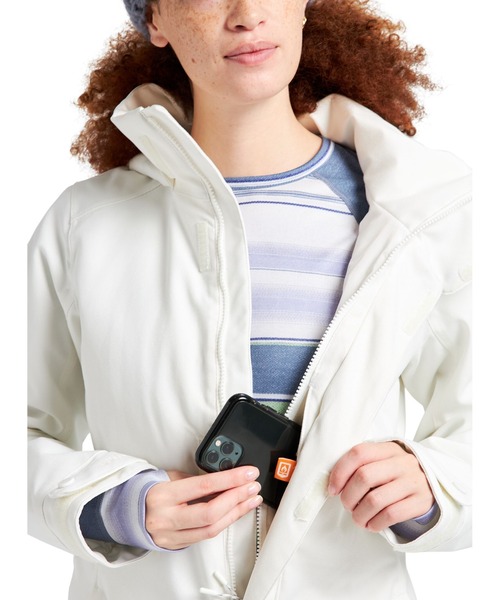 BURTON（バートン）の「スノーボード ウェア JET SET ジャケット（その他アウター・レディース・ホワイト/ブラック系その他/ブルーグレー/ピンク・M/S）」の6枚目の写真