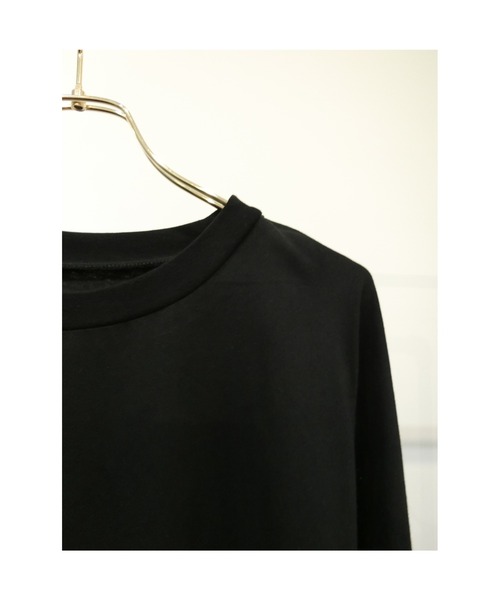 ulu(ウル)の「Big silhouette long tshirt(Tシャツ/カットソー・レディース・ホワイト/ブラック・FREE)」の5枚目の写真