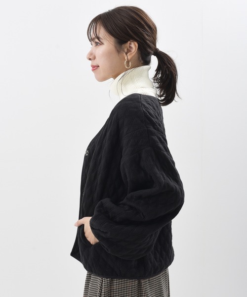 rps(アールピーエス)の「ふくれジャガードブルゾン(ブルゾン・レディース・ブラック/ライトベージュ・M)」の20枚目の写真