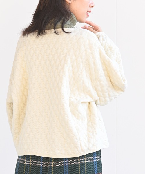 rps(アールピーエス)の「ふくれジャガードブルゾン(ブルゾン・レディース・ブラック/ライトベージュ・M)」の18枚目の写真