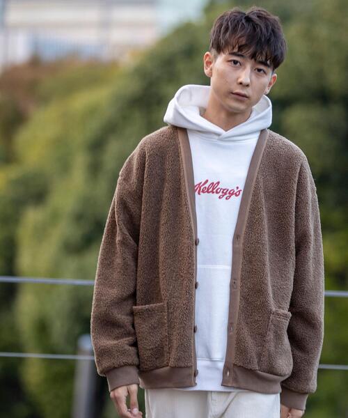 プードルボアvネックカーディガン メンズ Men Coen コーエン 公式ファッション通販