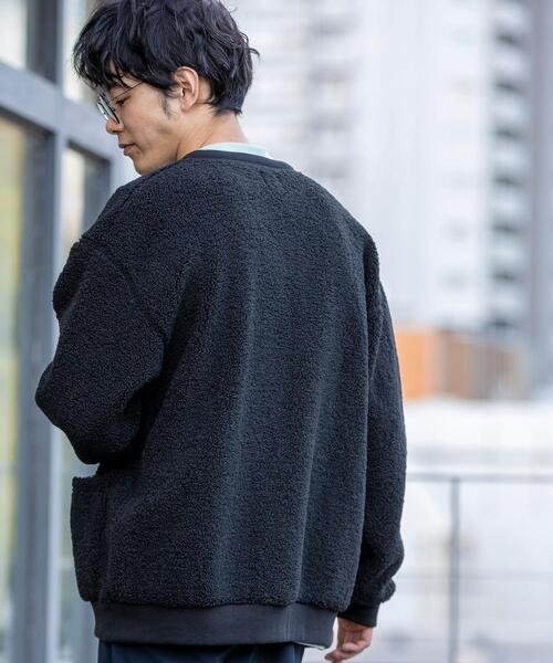 coen(コーエン)の「プードルボアVネックカーディガン(カーディガン/ボレロ・メンズ・ブラック/モカ・SMALL/MEDIUM/LARGE/X-LARGE)」の7枚目の写真