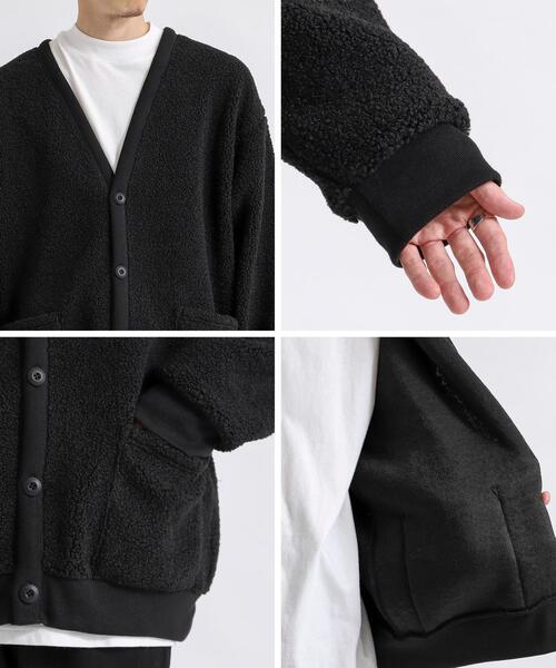 coen(コーエン)の「プードルボアVネックカーディガン(カーディガン/ボレロ・メンズ・ブラック/モカ・SMALL/MEDIUM/LARGE/X-LARGE)」の11枚目の写真