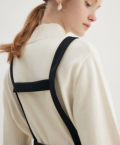 Fano Studios（ファノ ストゥディオズ）の「【Fano Studios】A-line suspender pleated skirt FD21L007（ワンピース・レディース・ブラック・S/M/L）」の9枚目の写真