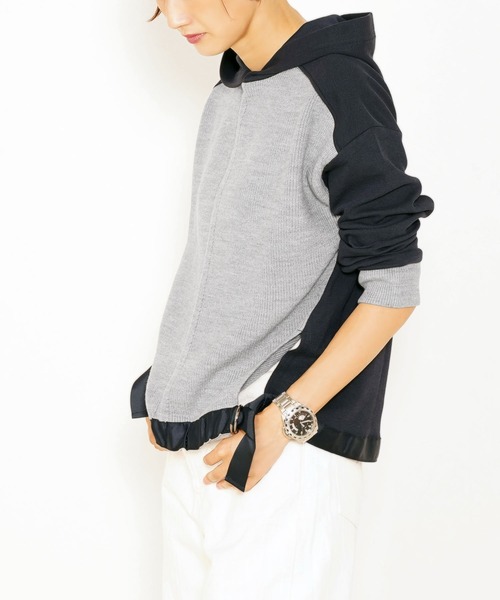 ニット切替パーカー（パーカー）｜sankyo shokai（サンキョウ