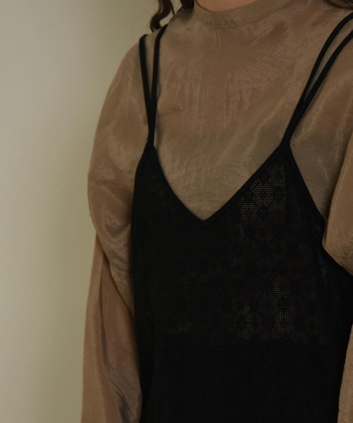 lawgy（ラウジー）の「lace cami op（ワンピース・レディース・ブラック/アイボリー・FREE）」の5枚目の写真