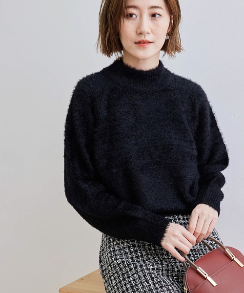 ROPE' PICNIC（ロペピクニック）の「フェザーラメニットプルオーバー（ニット/セーター・レディース・ブラック/ホワイト/ベージュ系その他/ブルー・38）」の3枚目の写真