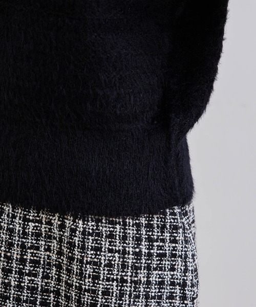 ROPE' PICNIC（ロペピクニック）の「フェザーラメニットプルオーバー（ニット/セーター・レディース・ブラック/ホワイト/ベージュ系その他/ブルー・38）」の15枚目の写真