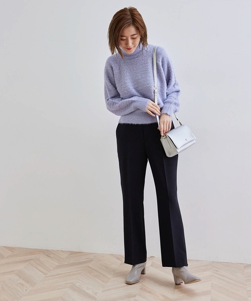 ROPE' PICNIC（ロペピクニック）の「フェザーラメニットプルオーバー（ニット/セーター・レディース・ブラック/ホワイト/ベージュ系その他/ブルー・38）」の6枚目の写真