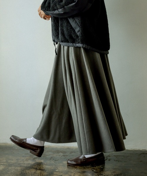 PUAL CE CIN（ピュアルセシン）の「起毛スカート（スカート・レディース・チャコールグレー/グレー/ベージュ/グリーン・FREE）」の21枚目の写真