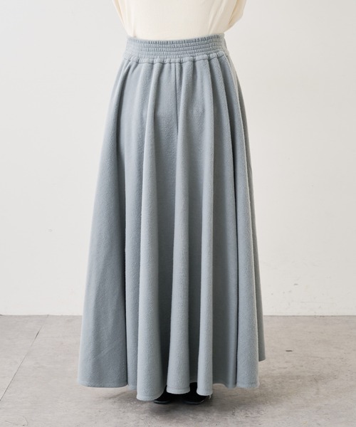 PUAL CE CIN（ピュアルセシン）の「起毛スカート（スカート・レディース・チャコールグレー/グレー/ベージュ/グリーン・FREE）」の7枚目の写真