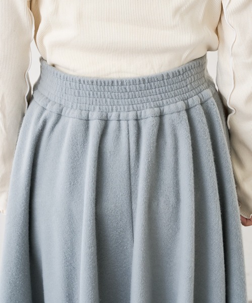 PUAL CE CIN（ピュアルセシン）の「起毛スカート（スカート・レディース・チャコールグレー/グレー/ベージュ/グリーン・FREE）」の16枚目の写真