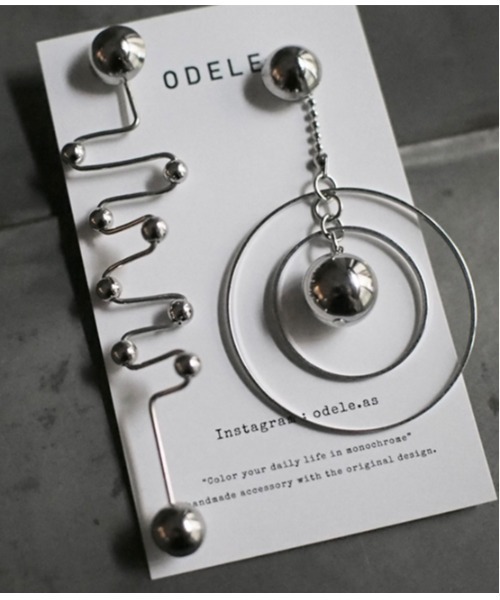 tone(トーン)の「【ODELE】Galaxy(MA)(ピアス(両耳用)・レディース・シルバー・FREE)」の5枚目の写真