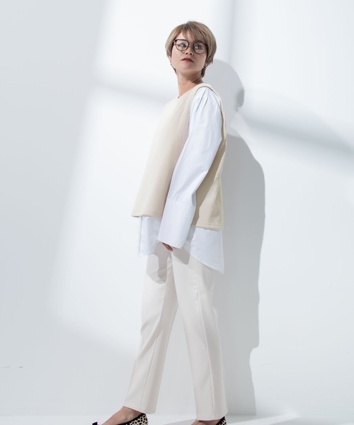 CHOCOA（チョコア）の「マタニティ授乳ベストシャツ（マタニティウェア/グッズ・レディース・ベージュ・FREE）」の11枚目の写真