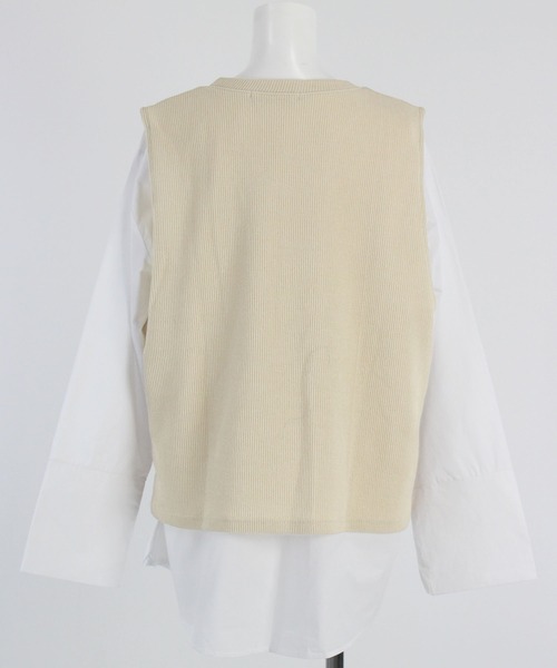 CHOCOA（チョコア）の「マタニティ授乳ベストシャツ（マタニティウェア/グッズ・レディース・ベージュ・FREE）」の18枚目の写真