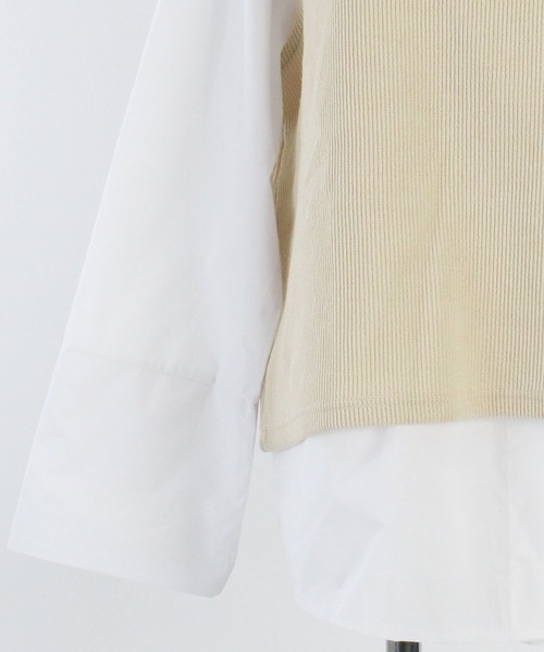 CHOCOA（チョコア）の「マタニティ授乳ベストシャツ（マタニティウェア/グッズ・レディース・ベージュ・FREE）」の19枚目の写真