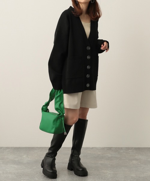 Heather(ヘザー)の「スフレチュニックニットカーディガン 263128(カーディガン/ボレロ・レディース・グリーン/ピンク/イエロー/アイボリー/ブルー/ブラック/ピンク系その他・FREE)」の12枚目の写真