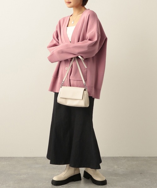 Heather(ヘザー)の「スフレチュニックニットカーディガン 263128(カーディガン/ボレロ・レディース・グリーン/ピンク/イエロー/アイボリー/ブルー/ブラック/ピンク系その他・FREE)」の17枚目の写真