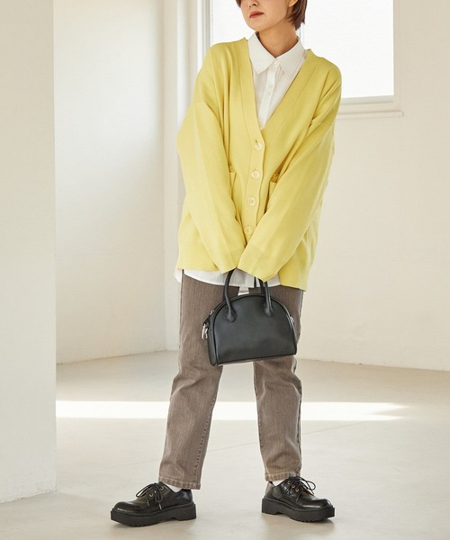 Heather(ヘザー)の「スフレチュニックニットカーディガン 263128(カーディガン/ボレロ・レディース・グリーン/ピンク/イエロー/アイボリー/ブルー/ブラック/ピンク系その他・FREE)」の20枚目の写真