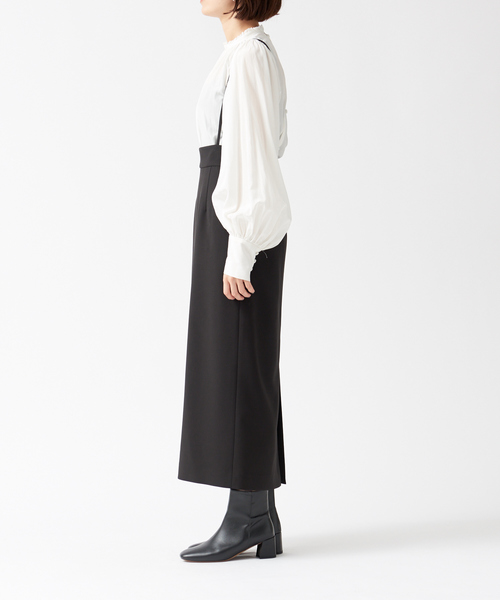 Rouge vif（ルージュヴィフ）の「【ロングセラー】【XSサイズ展開】ストレッチサスペンダータイトスカート（スカート・レディース・ブラック/サックスブルー/グリーン/ピンク・38/36/34）」の20枚目の写真