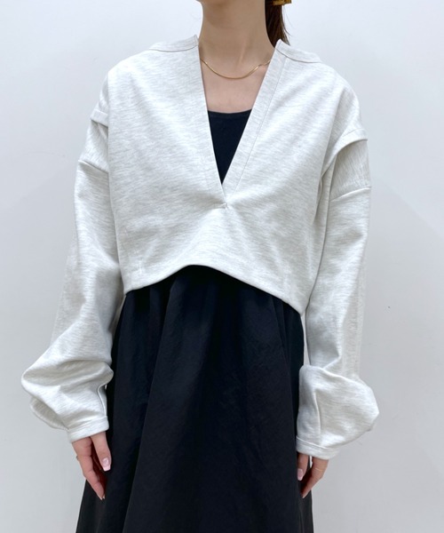 mystic（ミスティック）の「フレアタンクワンピースSET（ワンピース・レディース・ブラック/オフホワイト・FREE）」の9枚目の写真