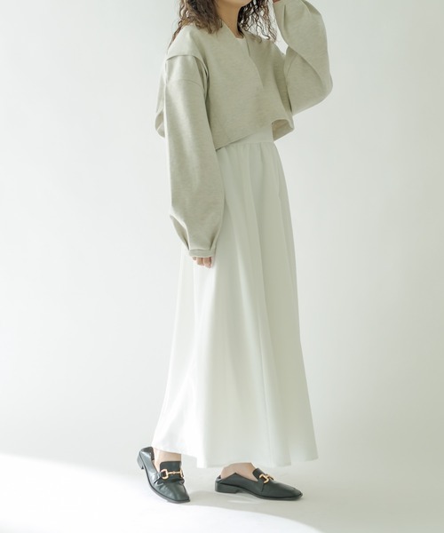 mystic（ミスティック）の「フレアタンクワンピースSET（ワンピース・レディース・ブラック/オフホワイト・FREE）」の22枚目の写真