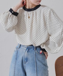 prose verse | （WEB限定）無地×ドット袖2wayブラウス(シャツ/ブラウス)