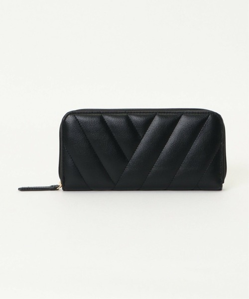 ikka（イッカ）の「キルトラウンドタバイレ（財布・レディース・ブラック/ベージュ/グリーン・FREE）」の2枚目の写真