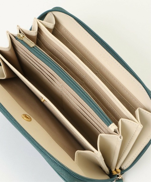 ikka（イッカ）の「キルトラウンドタバイレ（財布・レディース・ブラック/ベージュ/グリーン・FREE）」の12枚目の写真