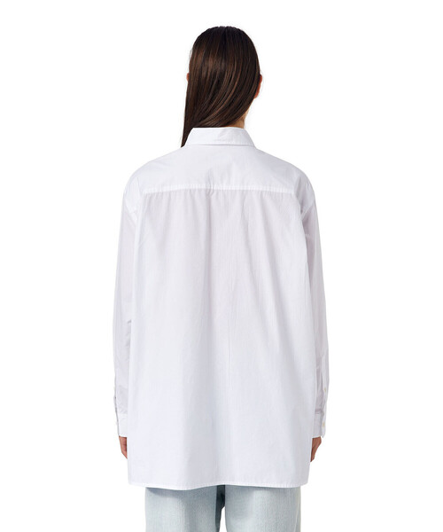 DIESEL(ディーゼル)の「レディース 長袖 シンプル シャツ オーバーフィット(シャツ/ブラウス・レディース・ホワイト/ブラック・SMALL/MEDIUM/X-SMALL/XX-SMALL)」の16枚目の写真
