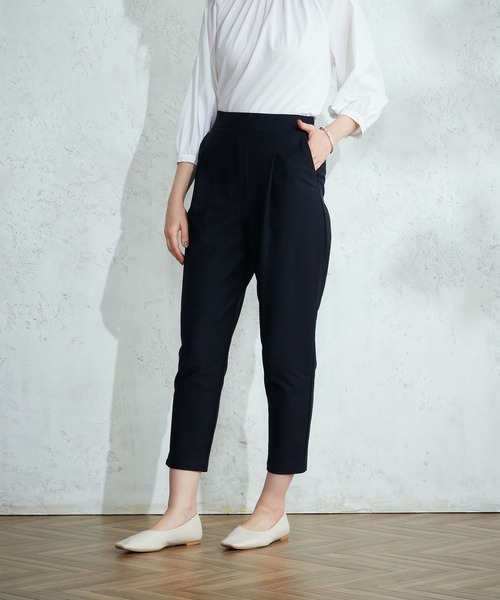 LE SOUK HOLIDAY（ルスークホリデー）の「TRツイルテーパードパンツ（その他パンツ・レディース・ブラック/ネイビー・M/L）」の9枚目の写真