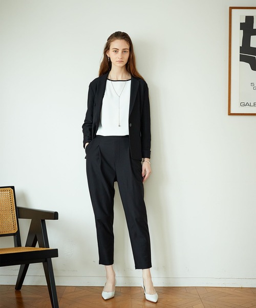 LE SOUK HOLIDAY（ルスークホリデー）の「TRツイルテーパードパンツ（その他パンツ・レディース・ブラック/ネイビー・M/L）」の15枚目の写真