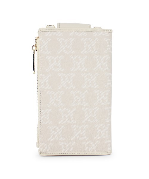 ROYAL PARTY(ロイヤルパーティー)の「ROYAL PARTY(ロイヤルパーティー) スマホショルダー モノグラム RPT-B043 レディース バッグ かばん ブランド(ショルダーバッグ・レディース・ベージュ/ブラック・FREE)」の4枚目の写真