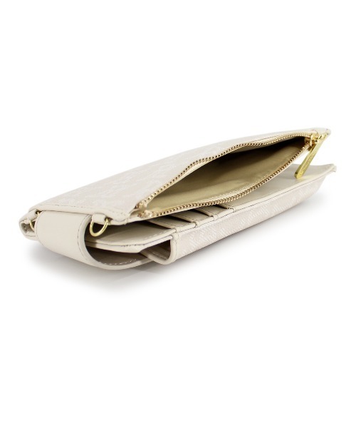 ROYAL PARTY(ロイヤルパーティー)の「ROYAL PARTY(ロイヤルパーティー) スマホショルダー モノグラム RPT-B043 レディース バッグ かばん ブランド(ショルダーバッグ・レディース・ベージュ/ブラック・FREE)」の7枚目の写真