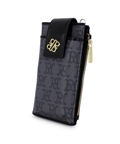 ROYAL PARTY(ロイヤルパーティー)の「ROYAL PARTY(ロイヤルパーティー) スマホショルダー モノグラム RPT-B043 レディース バッグ かばん ブランド(ショルダーバッグ・レディース・ベージュ/ブラック・FREE)」の12枚目の写真