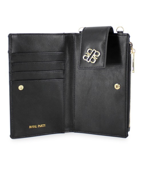 ROYAL PARTY(ロイヤルパーティー)の「ROYAL PARTY(ロイヤルパーティー) スマホショルダー モノグラム RPT-B043 レディース バッグ かばん ブランド(ショルダーバッグ・レディース・ベージュ/ブラック・FREE)」の13枚目の写真