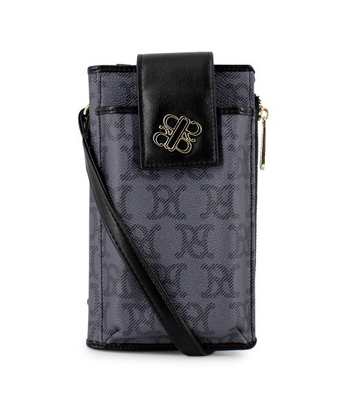 ROYAL PARTY(ロイヤルパーティー)の「ROYAL PARTY(ロイヤルパーティー) スマホショルダー モノグラム RPT-B043 レディース バッグ かばん ブランド(ショルダーバッグ・レディース・ベージュ/ブラック・FREE)」の10枚目の写真