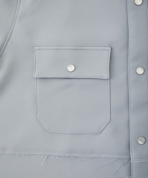 Jieda（ジエダ）の「STUDIOUS別注 CUTTING OVER SHIRT（シャツ/ブラウス・メンズ・ブラック/サックスブルー・1/2）」の19枚目の写真